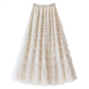 Tiered Ruffle Skirt in Cream