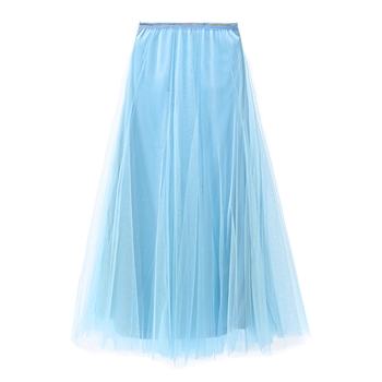 Sky Blue Tulle Layer Skirt