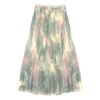 Vintage Floral Print Tulle Layer Skirt