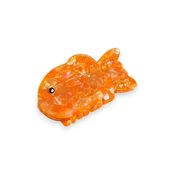 Gold Fish Claw Clip