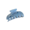 Swimming Fish Claw Clip in Blue Marble Glitter