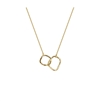 Linked Twin Hoop Necklace