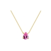 Pink Teardrop Pendant Necklace