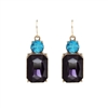 Amethyst  Twin Gem Earrings
