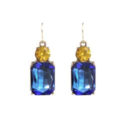 Azure Twin Gem Earrings