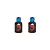 Burgundy and Petrol Mini Gem Earring in Antique Gold