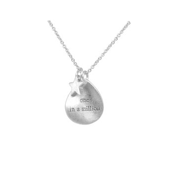 Silver "One in a Million" Necklace