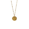 Textured Disc Necklace