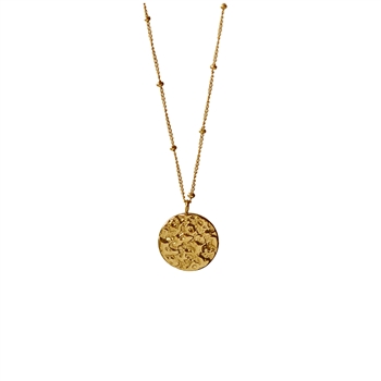 Textured Disc Necklace