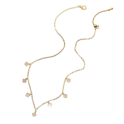 Clover Droplet Necklace