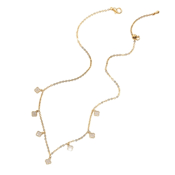 Clover Droplet Necklace