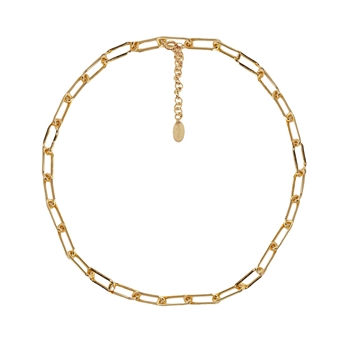 Gold Long Links Necklace