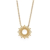 Bubble Sun Charm Necklace in 18K Gold Plate