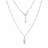 Fish Pendant Necklace in Silver & Crystal Quartz