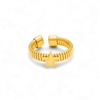 ridged band ring
