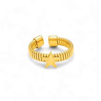 ridged band ring