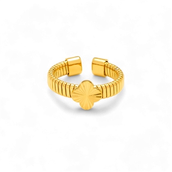 ridged band ring