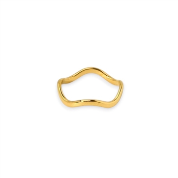 Wave band ring