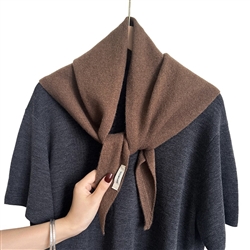 Wool Scarf in Chocolate