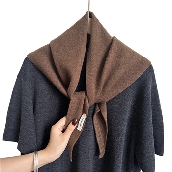 Wool Scarf in Chocolate