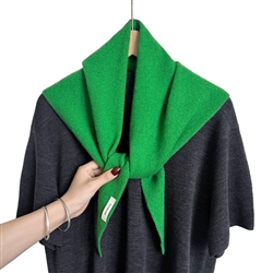 Wool Scarf in Vibrant Green