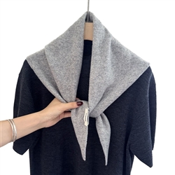 Wool Scarf in Light Grey