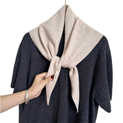 Wool Scarf in Stone