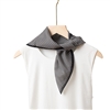 Silk Blend Neck Scarf in Black and White Stripe